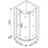 Good Door Душевой уголок ALTAIR R-90-C-CH