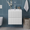 BelBagno Тумба с раковиной Uno 60 подвесная Bianco Opaco с раковиной BB-8099-60