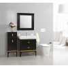 BelBagno Пенал для ванной PRADO-1100 Nero Lucido