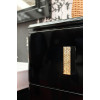 BelBagno Пенал для ванной PRADO-1100 Nero Lucido