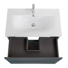 BelBagno Тумба с раковиной Uno 90 подвесная Голубой матовый с раковиной BB-8099-90