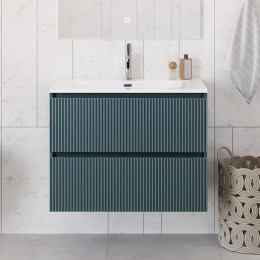 BelBagno Тумба с раковиной Uno 90 подвесная Голубой матовый с раковиной BB-8099-90