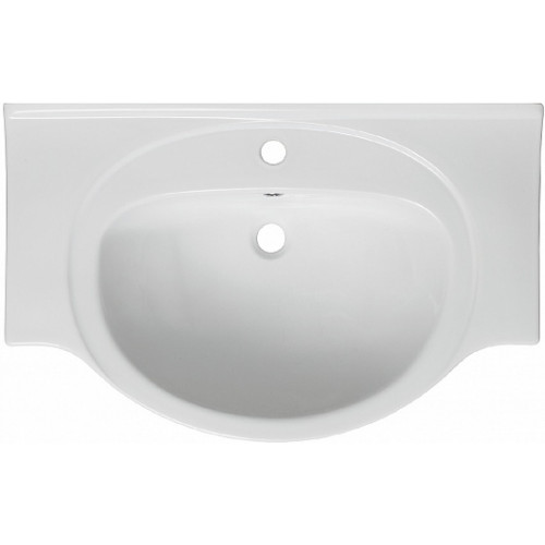 Runo Тумба с раковиной Дублин 70 подвесная дуб/белая