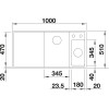 Кухонная мойка Blanco Axia III 6 S доска ясень чаша справа, кофе