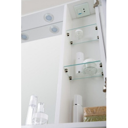 BelBagno Зеркало-шкаф MARINO-SPC-800/750-1A-BL-P-R Bianco Lucido