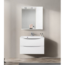 BelBagno Зеркало-шкаф MARINO-SPC-800/750-1A-BL-P-R Bianco Lucido