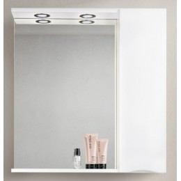 BelBagno Зеркало-шкаф MARINO-SPC-800/750-1A-BL-P-R Bianco Lucido