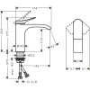 Смеситель для раковины Hansgrohe Vivenis 75022000 хром