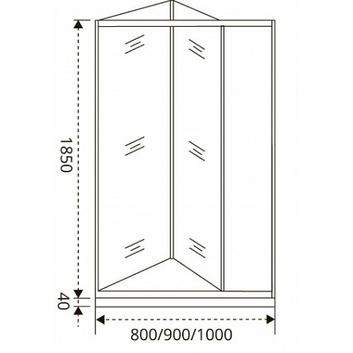 Good Door Душевое ограждение INFINITY SD-90-C-CH