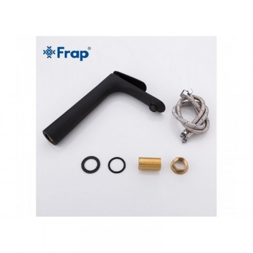Смеситель для раковины Frap F1052-57 черный/хром