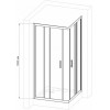 Royal Bath Душевой уголок HPD-C 90х80х185