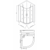 Good Door Душевой уголок PANDORA R-100-C-CH
