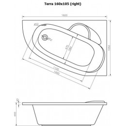 Alpen Фронтальный экран Terra 160x105 R