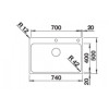 Мойка кухонная Blanco Solis 700-IF/A 526127 хром