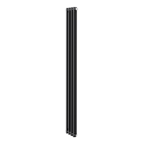 Трубчатый дизайн-радиатор Royal Thermo Insignia VC2180 4 секции, черный, нижнее подключение