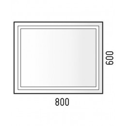 Зеркало Corozo Барго 80 LED SD-00001117,белый