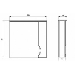 ASB-Mebel Мебель для ванной Миранда 80