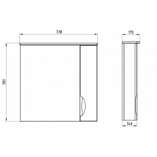 ASB-Mebel Мебель для ванной Миранда 80