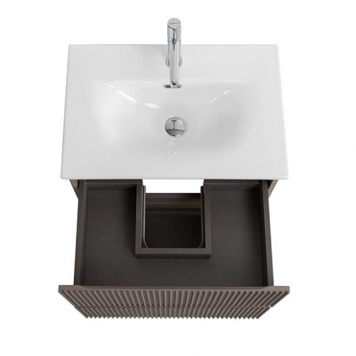 BelBagno Тумба с раковиной Uno mini 50 подвесная Бежевый матовый с раковиной BB-8099-3-50
