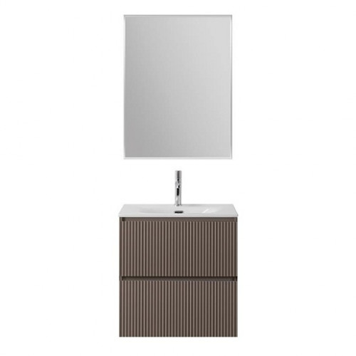 BelBagno Тумба с раковиной Uno mini 50 подвесная Бежевый матовый с раковиной BB-8099-3-50