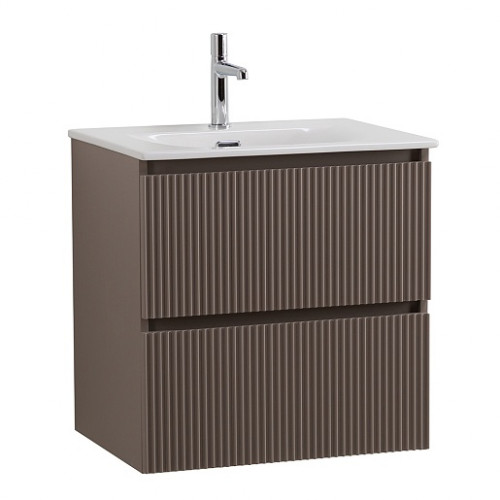 BelBagno Тумба с раковиной Uno mini 50 подвесная Бежевый матовый с раковиной BB-8099-3-50