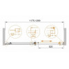 Cezares Душевая дверь в нишу LUCIDO-BF-1-120-C-Cr