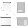 Aquanet Зеркало Контур 60x80 Led TX с подсветкой черное