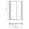 Gemy Душевая дверь Sunny Bay S28191E в нишу