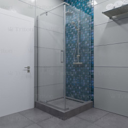 Triton Душевой уголок Терра-Хром 90x90