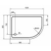Cezares Душевой поддон TRAY-M-RH-120/90-550-35-W-R