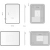 Aquanet Зеркало Контур 60x80 Led TX с подсветкой и антизапотеванием черное