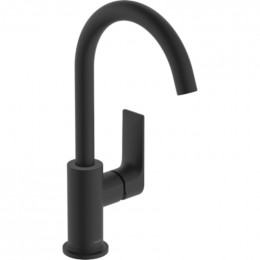 Смеситель для раковины Hansgrohe Rebris E 72576670 черный матовый