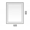 Зеркало Corozo Барго 60 LED SD-00001116,белый