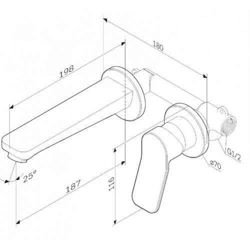 Смеситель для раковины Am.Pm X-Joy F85A72600 хром