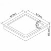 WasserKRAFT Поддон для душа Amper 29T02