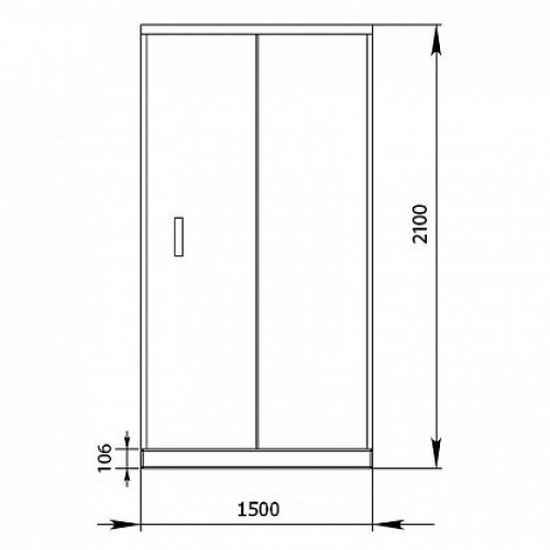 Aquanet Душевая дверь Alfa NAA6121 150