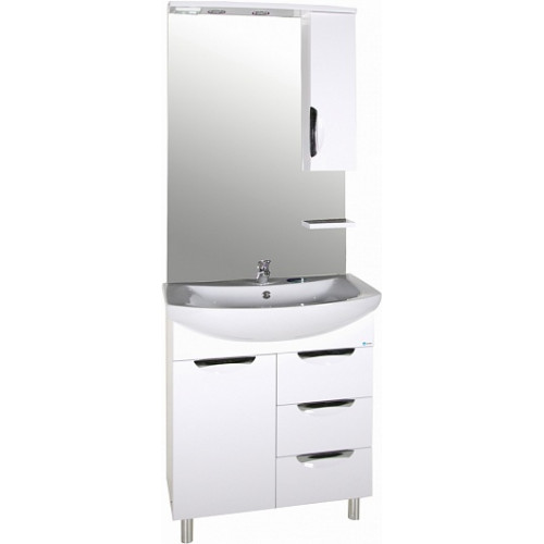 ASB-Mebel Зеркальный шкаф Мессина 70 белый