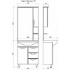 ASB-Mebel Зеркальный шкаф Мессина 70 белый
