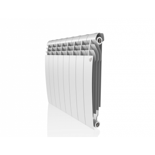 Радиатор биметаллический Royal Thermo BiLiner 500 Bianco Traffico 8 секций, боковое подключение