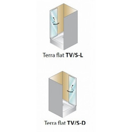 Kolpa San Душевая дверь в нишу Terra flat TV/S 90 R