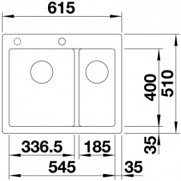 Кухонная мойка Blanco Pleon 6 Split, антрацит