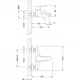 Комплект смесителей Lemark Point "3 в 1" LM0381C