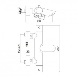 Смеситель с термостатом Paffoni Light LIQ023HG 273243 золото