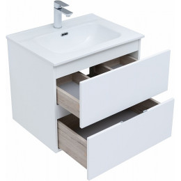Aquanet Мебель для ванной Алвита New 60 2 ящика подвесная белая матовая