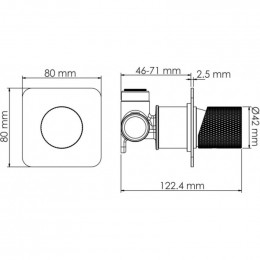 Смеситель для раковины WasserKraft A5251.301 черный