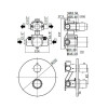 Смеситель с термостатом Paffoni Light LIQ018HGSP 283263 золото матовое