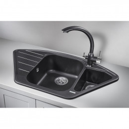 Кухонная мойка Granula GR-9101 89х49 черный