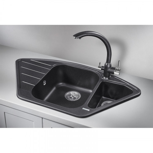 Кухонная мойка Granula GR-9101 89х49 черный