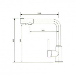 Смеситель для кухни Kaiser Teka 13044-10 под фильтр белый