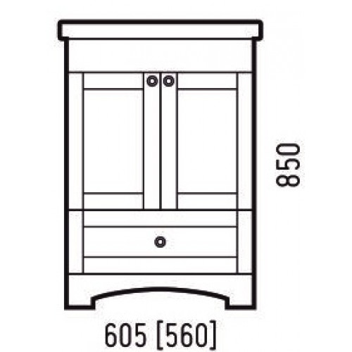 Corozo Тумба с раковиной Техас 60
